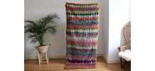Tapis boucherouite berbère tissé main au Maroc
