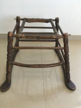 chaise haute enfant ancienne cannée transformable