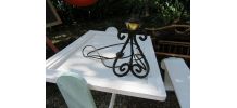 Petite lampe à poser en fer forgé 17 cm x 10 cm pour petite 
