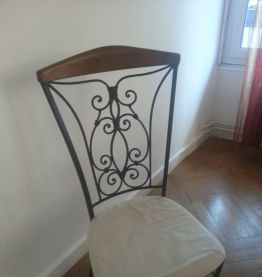 table + chaises + console