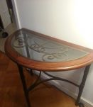 table + chaises + console
