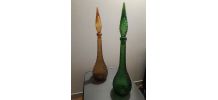  lot grande bouteilles deco 1970