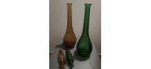  lot grande bouteilles deco 1970