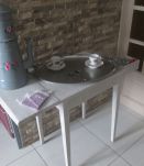 PETITE TABLE D'APPOINT  CERUSEE