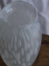 Paire de 2 petits vases en pate de verre