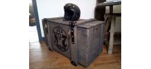 Malle vintage 100x50x50 avec 2 cadenas