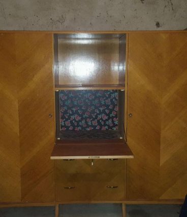 Armoire avec secrétaire années 60