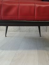 Fauteuil Rockabilly noir et rouge