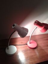 Lampe de bureau vintage blanche