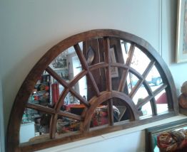 Miroir dans une imposte du XIXème