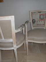 Paire de fauteuils LXVI refaits à neuf