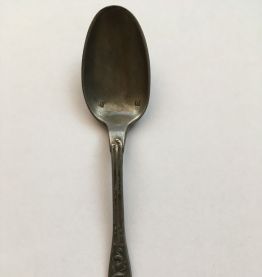 Cuillère à café ancienne en étain
