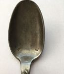 Cuillère à café ancienne en étain