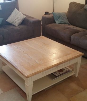 Table basse en chêne massif