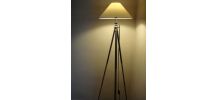 lampadaire créé s/ancien trépied photo métal(5)