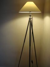 lampadaire créé s/ancien trépied photo métal(5)
