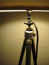 lampadaire créé s/ancien trépied photo métal(5)