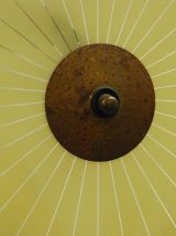 Suspension vintage en verre 1950's