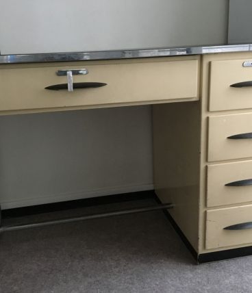 BUREAU METALLIQUE VINTAGE