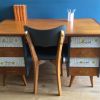 Bureau vintage année 50 avec chaise 