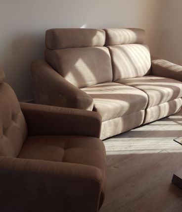Canapé+fauteuil relax électrique