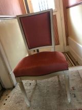 Chaise en marqueterie, style Louis XVI