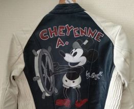 Blouson en cuir vintage 