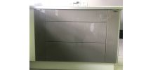 Facade cuisine gris brillant