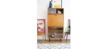 Secrétaire design vintage moderniste style Guariche