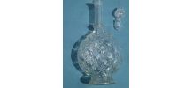 carafe  ancienne  en  verre , vintage