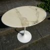 tables ovales Arabescato dessus marbre. Made in Italy