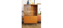 Bibliotheque vitrine vintage années 60