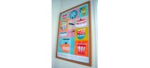 Affiche A2 cuisine, inspiration scandinave