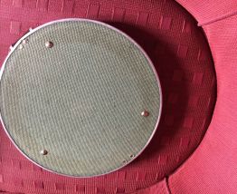 Plateau miroir metal argenté art déco
