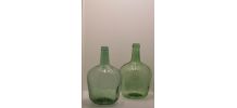 Paire de 2 dame jeanne de 4 litres soufflées