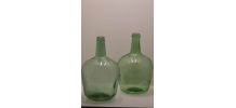 Paire de 2 dame jeanne de 4 litres soufflées