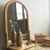 Miroir en rotin 