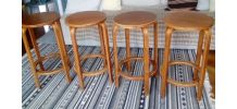 lot de 4 tabourets modèle 64 par Alvar Aalto