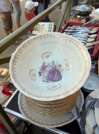 Service de table en porcelaine véritable 27 pièces 