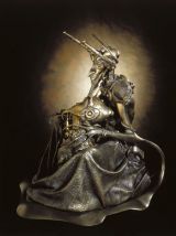 Statue en poussière de bronze : "Faust"  de Sandrine Gestin