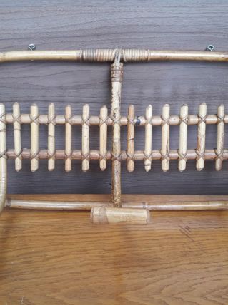 porte manteaux rotin  bambou 60s