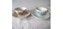 duo de tasses à café vintages