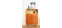 Secrétaire bureau vintage scandinave pieds compas