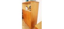 Secrétaire bureau vintage scandinave pieds compas
