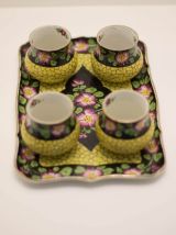 Service à crème en faux Sèvres art déco