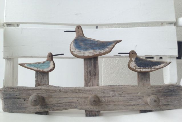 Porte manteau deco mouettes