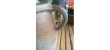 cruche en terre cuite à anse- art populaire-poterie