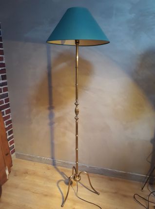 lampadaire bronze 1970 vert
