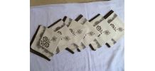 lot de 6 serviettes de table ,vintage
