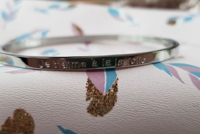 Bracelet à Message Acier Inoxydable Argent